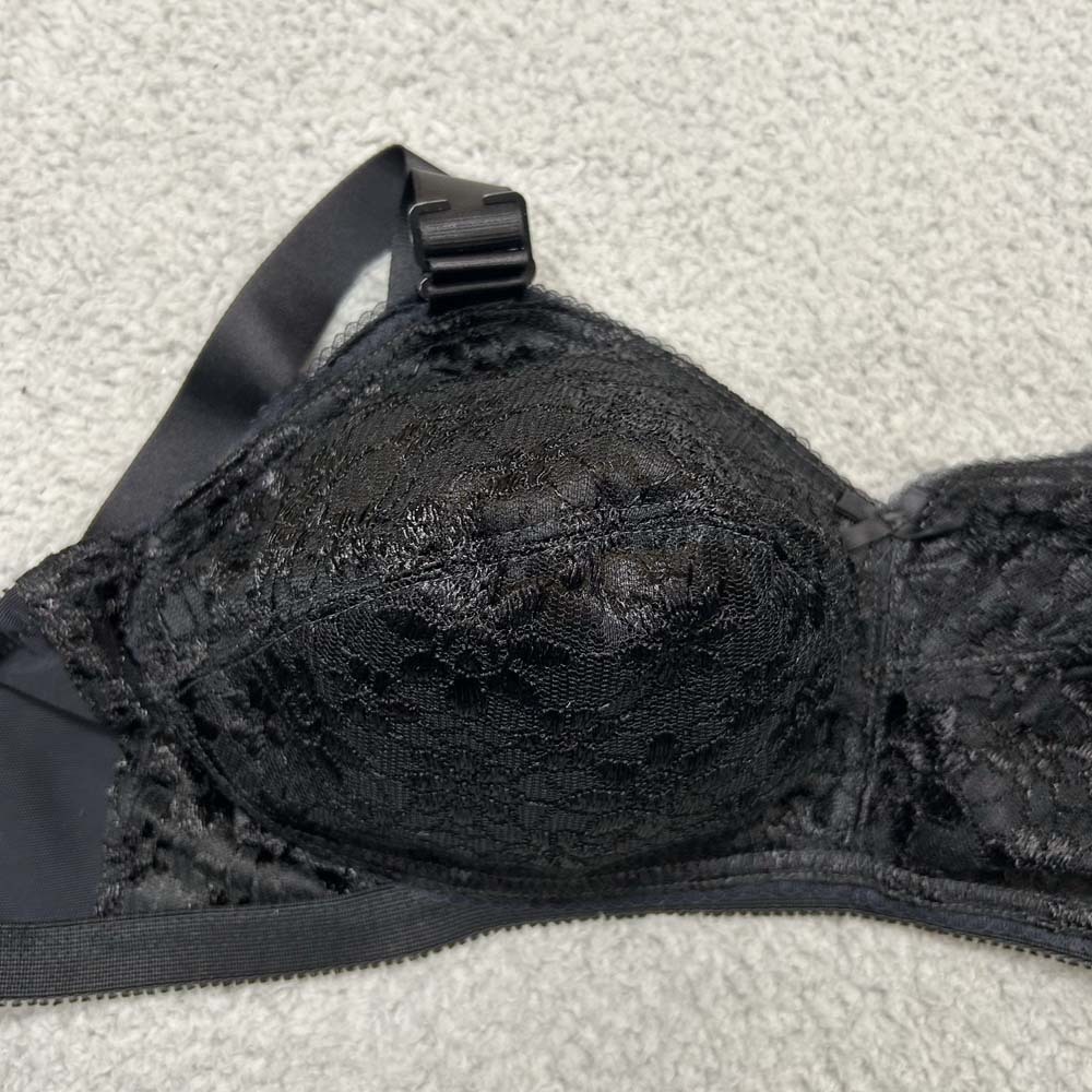 Norvell Bra 32J Full Coverage 574 oft Cup Cone Floral Lace NWOT NOS